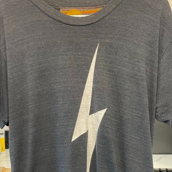Aviator Nation Bolt Tee – Charcoal (Unisex Large) - Picture 1 of 5